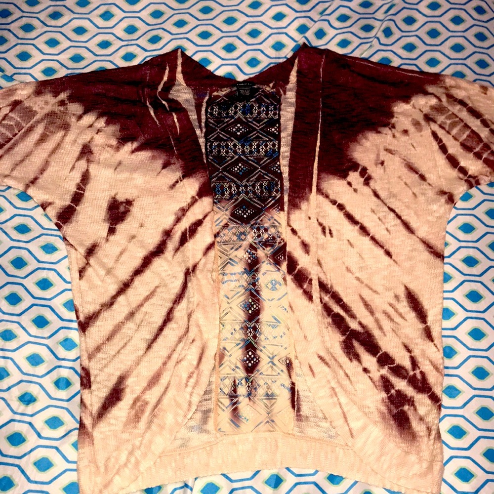 Tie dye cardigan